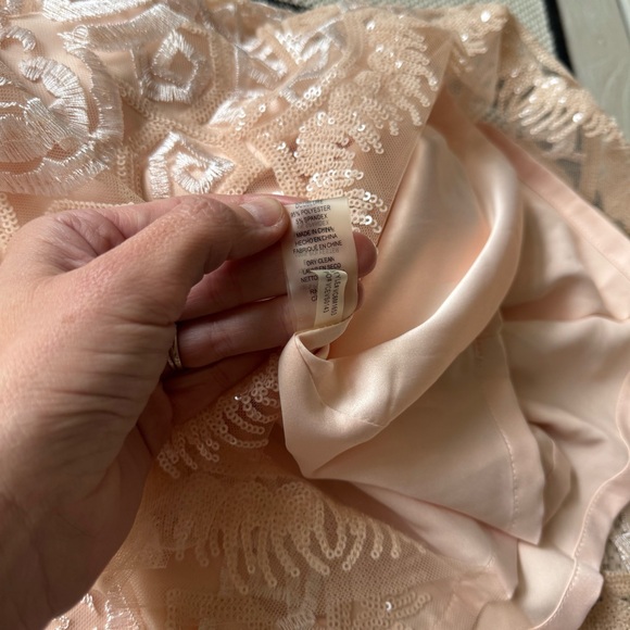 Vince Camuto Embroidered Sequin Sleeveless Lace Dress Size 2 - Picture 9 of 10